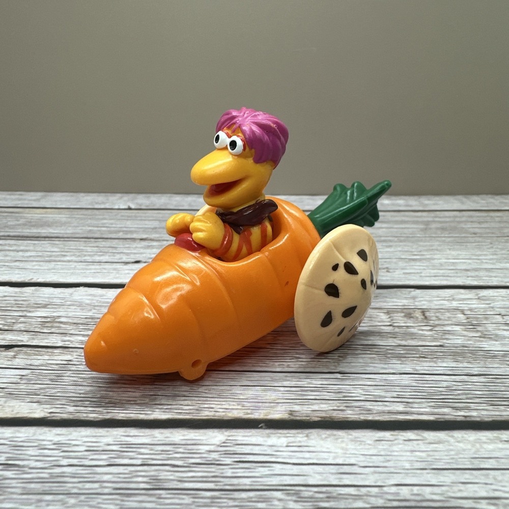 Vintage Fraggle Rock 1987 Gobo Driving Carrot Car from McDonald's HAPPY MEAL
